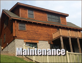  Marshall, Virginia Log Home Maintenance