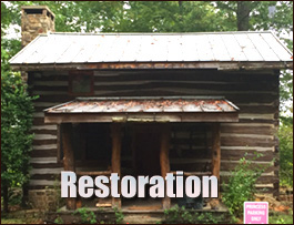 Historic Log Cabin Restoration  Marshall, Virginia